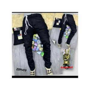 Original Tommy Men’s Smart-Casual Black Denim Trouser