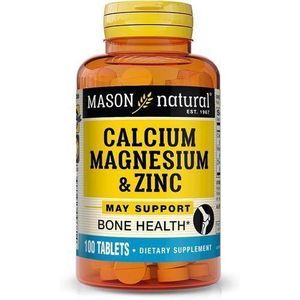 Mason Natural CalciumMagnesium & Zinc 100 Tablets