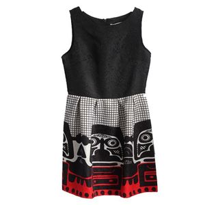 Girls Flowery Sleeveless Dress - Multi