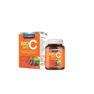 BioC Mix Vitamin C B1 B2 Zinc Q10 Antioxidant Bright Skin Immune Brain 30 Tablet