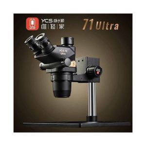 YCS 71 Ultra Trinocular Stereo Microscope 6.7X–45X Continuous Zoom for PCB, Mobile Phone & Electronics Repair