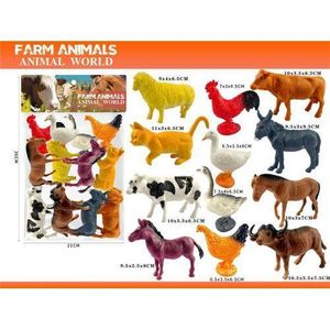 Farm Animal Toy Set – 12-Piece Realistic Animal Figures for Kids (Educational Play Set)