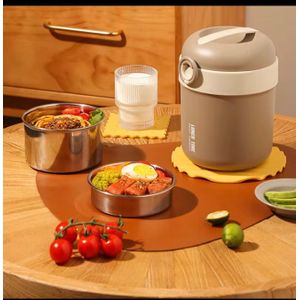 Premium Stainless Steel Food Flask  1300ml Brown 