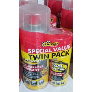 Shield twin pack tool-in-a-can multipurpose lubricant