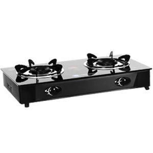 Table Top Tempered Glass 2 Burner Gas Cooker-Auto Ignition