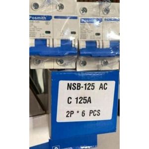 Posmith USB -125 125A Double Pole Circuit Breaker ( 2P MCB)