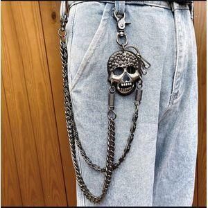 Unisex Skull vintage Jean chain