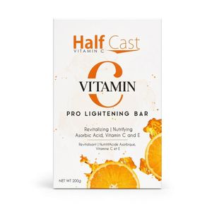 Half Cast Vitamin C Pro Lightening Bar Soap – Ascorbic Acid, Vitamins C & E Skin Care 200g
