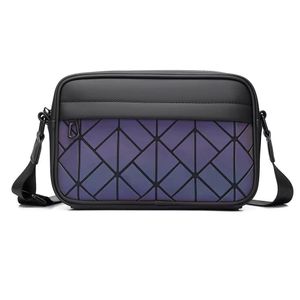 Men's Box Bag, Crossbody Shoulder Bag, Small Square Bag, Retro Floral Pattern PU Waterproof Wallet, Unisex Business Toiletry Pouch