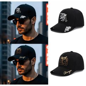 2Pcs Exceptional Unisex Design Face Cap: Black 