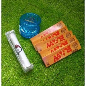 Raw  Zig-zag Roller + Anchor Crusher + 5 Booklets Of