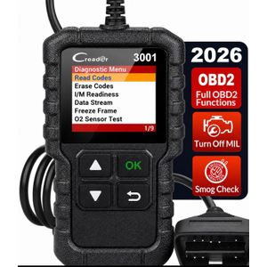 Original LAUNCH CR3001 V2.0 2026 Creader OBDII EOBD Vehicle Diagnostic OBD Scanner Engine Check Clear Fault Code Auto Diagnostic Tool DIY OBD Scanner Free Lifetime Software Updates ELM327