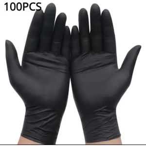 100pcs Disposable Black Glove