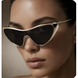Sunshield UNISEX TINTED GOLD-FRAMED SUNGLASS PLUS FREE CASE AND WIPE