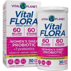Vital Planet Vital Flora Women’s Daily Probiotic 30 Capsules Digestive,immune & Vaginal Health