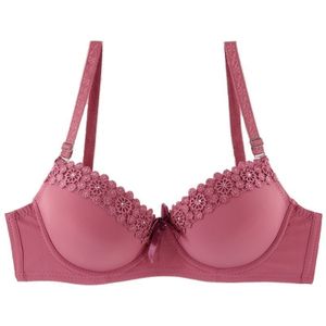 Women Push up bra cup B C D E F bralette sexy lace embroidery