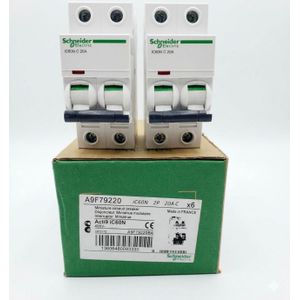 Schneider Electric Acti9 iC60N MCB 20A 2 Pole