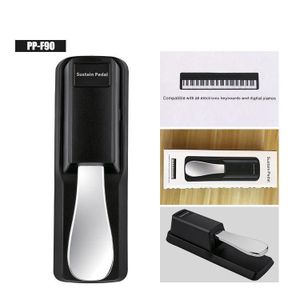 Universal Stainless Steel Sustain Pedal for Digital & Electric Pianos