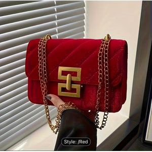 Women Handbags Crossbody Bags Ladies Shoulder Bags  (red)