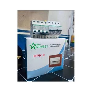 Himel Distribution box, HDPZ50P, full plastic, 8 ways, surface mounted, ABS, flame retardant