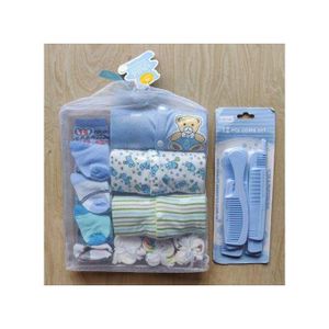 Baby Sleep Suit,Socks,Wash Cloth, And Comb Set(Combo Pack