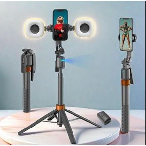 Q13 Ai 360 auto tracking selfie stick tripod stand with light Gimbal stabilizer 