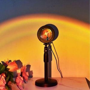USB-powered, remote-controlled 20-color sunset light/projection night light with remote control
