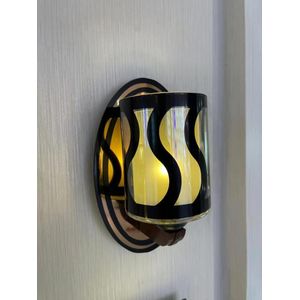 Mirror/glass fancy wall light for living room, bedroom, dinning room, hotel room, office and more (2in1 pair/packet)