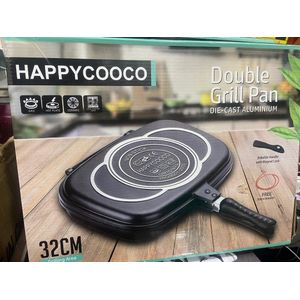 Double- Sided Non- Stick Oil Free Grill Pan 32cm