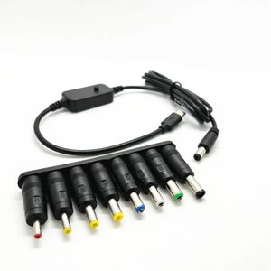 USB C to DC PD Adapter Cable Type-C to DC Power Cable Output Adjustable Voltage 5v-9v-12v-15v-20v PD Fast Charging Cable