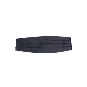 PABANI Classic Black Formal 100% Silk Mens Cummerbund For Black Tie Events
