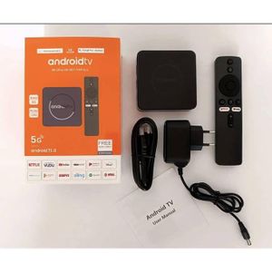 Android TV box 8K Ultra HD Smart Set-Top Box (Android 15.0) with a Bletooth remote black