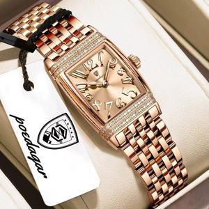 POEDAGAR  Original Quality & Very Beautiful Ladies Gold Chain Wristwatch For Boss Chic