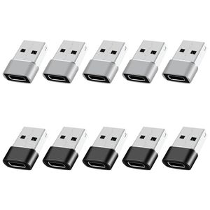 10PCS USB C Female to USB Male Adapter ,Type A to Type C Charger Cable Converter