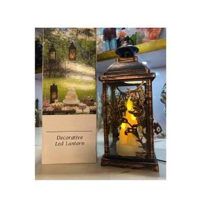 Vintage Style Decorative Lantern,Flame Effect LED Lantern