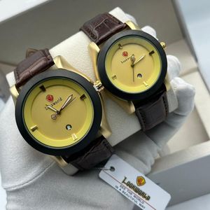 Lookworld Casual Unique Men’s Brown Leather Strap Wrist Watch