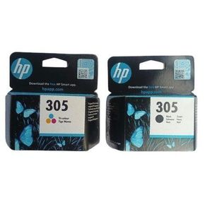 Hp 305 Black And Coloured Genuine Ink Cartridge (one Set)