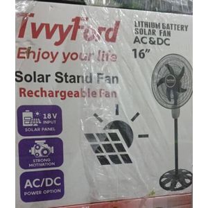 TvvyFord Lithium Battery Solar Fan. 