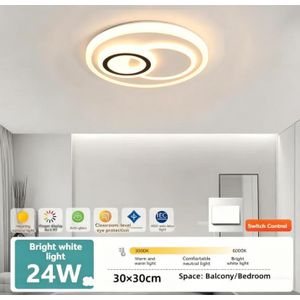 24w-LED lighting fixtures / ceiling lights / pendant lights / kitchen, bedroom, and hallway lighting-Three colors of light-30×30cm