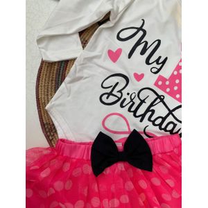 Shen Fei Gorgeous high quality three piece first birthday three piece tutu skirt outfit