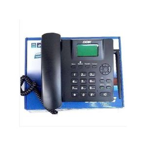 Ddk Desktop GSM Phone Dual SIM With Memory Card Slot - Black