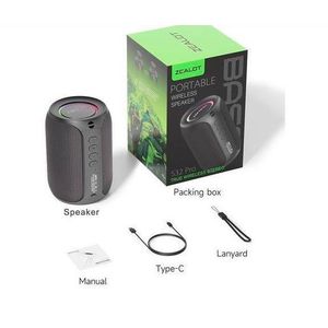 ZEALOT-S32PRO 15W Portable Bluetooth 5.2 Speaker Outdoor Waterproof Wireless TWS Mini Column Box Speaker 