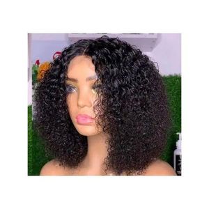 Kinky Water Curly Wig With Closure Natural Colour