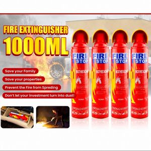 Aerosol Foam Spray Fire Extinguisher Mini Car Fire Stop - (1000ml x 4 Units)