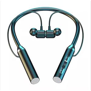 Wireless Neck Band Bluetooth Earphone Super Bass Noise Cancellation Earpiece - Magnetic Wireless Bluetooth Waterproof Sport Earpiece