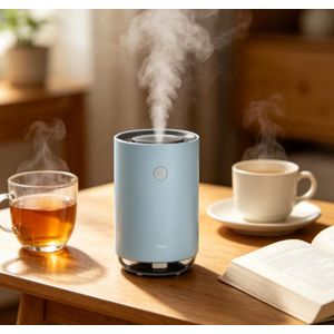 Humidifier 600ML USB electronic air freshener - Light Blue Quiet Model