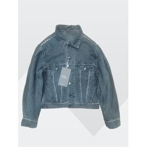Super quality ladies regular fit patterned denim jacket 