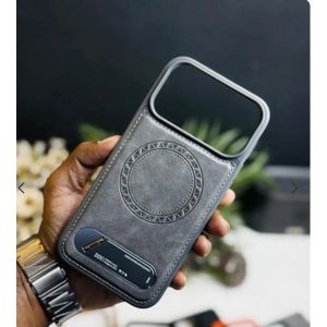 DDU Premium Leather Case With Magsafe And Kickstand Case Available for iPhone 17 pro max 