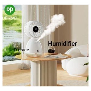 Rechargeable Fan 4000mah with humidifier and LED-7647