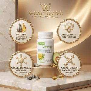 Nutriance Vitamin E 200 IU 60 Capsules –  Antioxidant Support for Heart, Skin, Immunity & Cellular Health